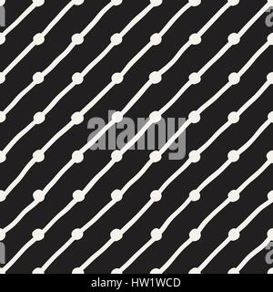 Kindliche Musterdesign Vektor. Zusammenfassung Hintergrund mit Pinsel Linien. Handgezeichnete geometrische Formen Textur Stock Vektor