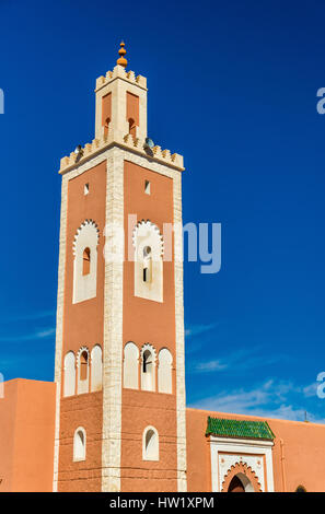 El Abdellaoui Moschee in Kalaat M'Gouna, eine Stadt in Marokko Stockfoto