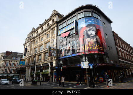 Les Miserables spielt im Queen's Theatre in London, Großbritannien Stockfoto