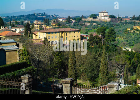 Forte BelVedere, Florenz Stadtbild von Piazzale Michelangelo, Italien gesehen. Stockfoto