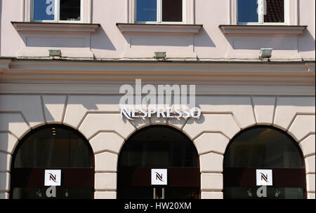 Nespresso Boutique Warschau Polen Stockfoto