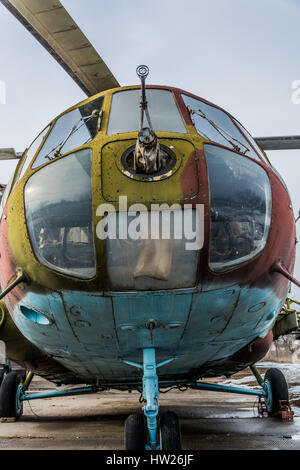 Alten Hubschrauber Stockfoto