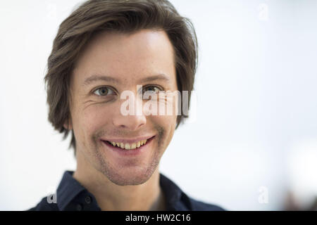 Akteure zur Förderung der 14. Seasson der ARD TV-Serie Rote Rosen "in den Briese Studios mit: Jonathan Beck wo: Hamburg, Deutschland bei: 13. Februar 2017 Stockfoto