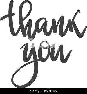 Vektor phrase Danke handschriftliche Beschriftung. Hand schrift Typografie Vorlage. Für Karten, Drucke, Ballons Stock Vektor