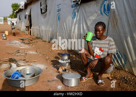 UGANDA, Arua, Yumbe, Süden sudanesische Flüchtlinge in Bidi Bidi Flüchtling Siedlung / Suedsudanesische Fluechtlinge Im Fluechtlingslager Bidi Bidi Stockfoto