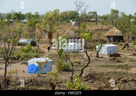 UGANDA, Arua, Yumbe, Süden sudanesische Flüchtlinge in Bidi Bidi Flüchtling Siedlung / Suedsudanesische Fluechtlinge Im Fluechtlingslager Bidi Bidi Stockfoto