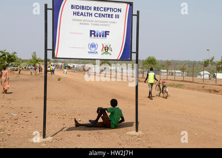 UGANDA, Arua, Yumbe, Süden sudanesische Flüchtlinge in Bidi Bidi Flüchtling Siedlung / Suedsudanesische Fluechtlinge Im Fluechtlingslager Bidi Bidi Stockfoto