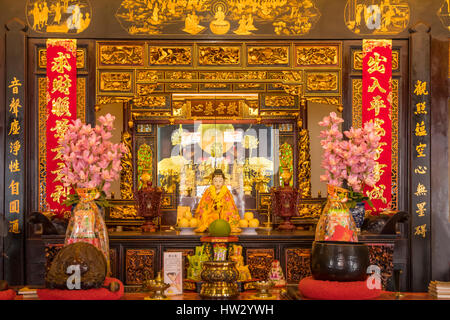 Innen Cheng Hong Teng Tempel, Malacca, Malaysia Stockfoto