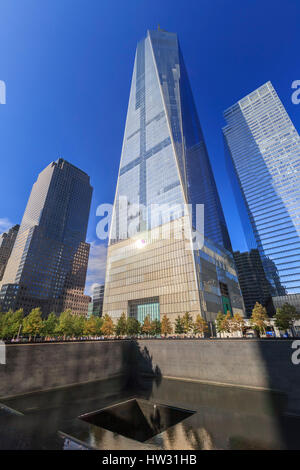 USA, New York, New York City, Manhattan, nationale Semptember 11 Memorial Stockfoto