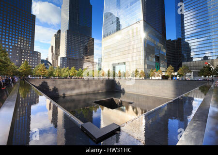 USA, New York, New York City, Manhattan, nationale Semptember 11 Memorial Stockfoto