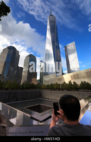 USA, New York, New York City, Manhattan, nationale Semptember 11 Memorial Stockfoto