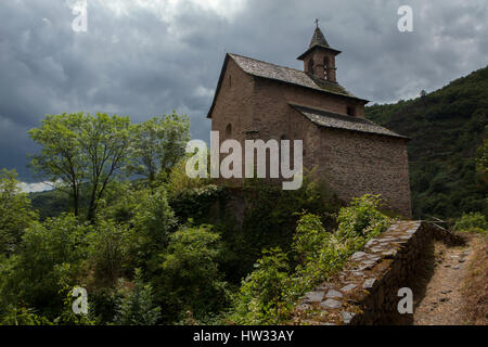 Saint-Roch "Kapelle in Conques, Aveyron, Frankreich. Stockfoto