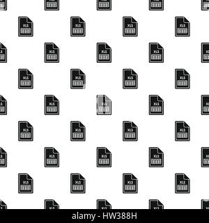 XLS Dateimuster, einfachen Stil Stock Vektor