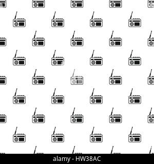 Radio-Muster, einfachen Stil Stock Vektor