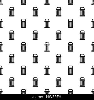 Trash pattern, simple style Stock Vektor