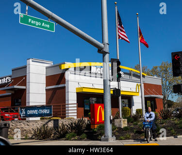 McDonald's-Restaurant in San Leandro, Kalifornien Stockfoto