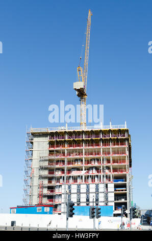 Neubauwohnungen in Bagot Street in Birmingham Gunmaking Viertel gebaut Stockfoto