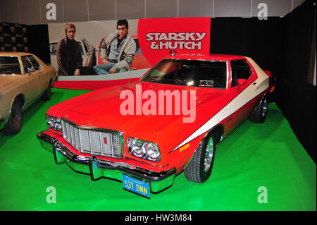 Die Ford Gran Torino in die 70er Jahre TV vorgestellten Automesse Starsky & Hutch bei Liverpool MCM Comicon. Stockfoto