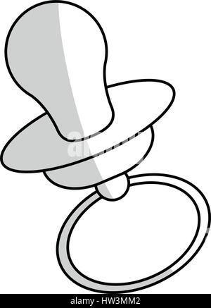 Baby Schnuller-Symbol Stock Vektor
