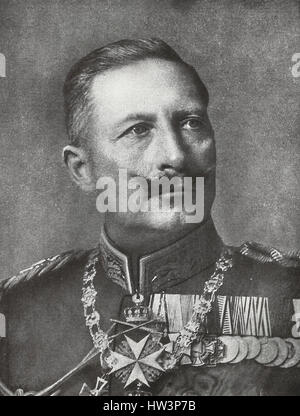 Kaiser Wilhelm II. von Deutschland Stockfoto