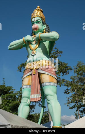 Statue von Lord Hanuman an Batu-Höhlen, Kuala Lumpur, Malaysia Stockfoto