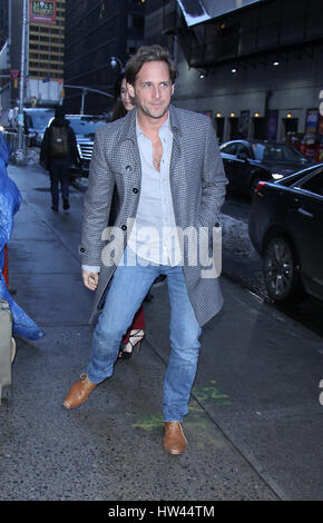 New York, USA. 16. März 2017.  Josh Lucas in der Late Show mit Stephen Colbert in New York 16. März 2017. Kredit: RW/MediaPunch/Alamy Live News Stockfoto