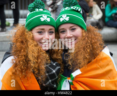 Dublin, Irland. 17 Mär, 2017. St. Patrick's Day feiern. Stockfoto