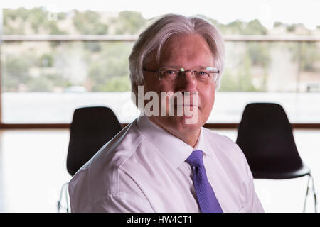 Porträt des Lächelns kaukasischen Geschäftsmann Stockfoto