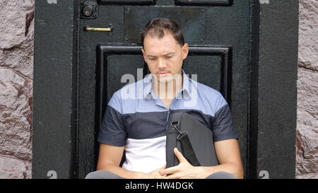 Menschen mit Traurigkeit und Depression Stockfoto