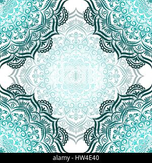 Handgezeichnete nahtlose Mandala. Stock Vektor