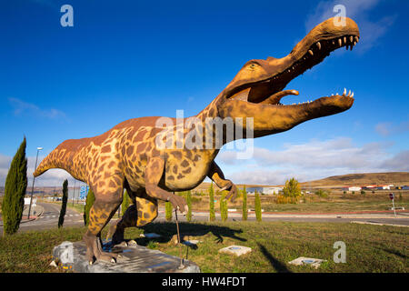 Leben-Replik des Dinosaurier in Burgos, Kastilien-León, Spanien Europa Stockfoto
