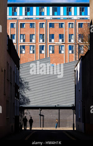 Außenansicht des ein studentisches Wohnen-block in Frogmore Straße, Bristol, UK. Stockfoto