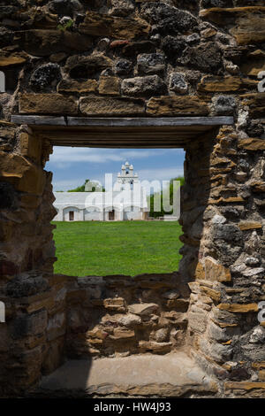 Mission San Juan, San Antonio Missionen, TX, USA Stockfoto