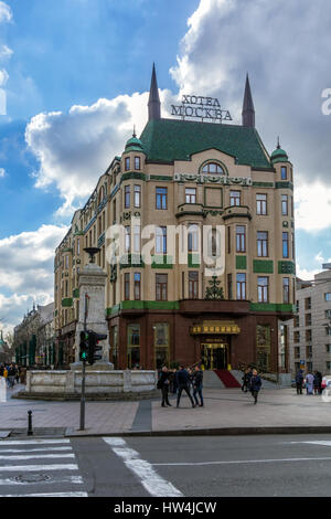 Die berühmten vier-Sterne-Hotel Moskva im Zentrum von Belgrad Stockfoto
