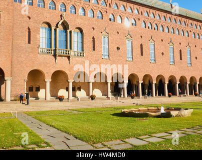 Stadthaus (Rathaus) Kungsholmen, Stockholm, Schweden, Scandinavia Stockfoto