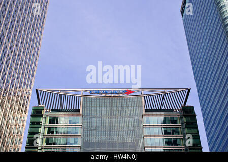 Bank of America Hauptquartier, Bürogebäude Architektur. Canada Square, Canary Wharf. London. UK Stockfoto