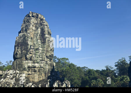 Ta Prohm ist eines der meistbesuchten komplexe Angkors in Kambodscha Angkor-Region. Der Tempel ist auch bekannt als der "Tomb Raider Tempel" wo Mo Stockfoto
