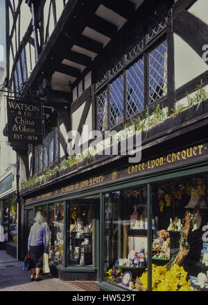 Der ehemalige Watson und Co China & Glas Shop. Salisbury. Wiltshire. England. UK Stockfoto