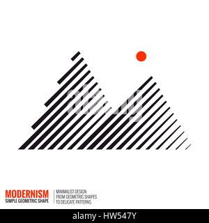 Abstrakte geometrische Form Stock Vektor