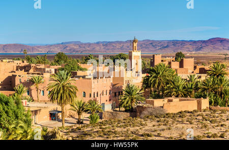 Gebäude in Ouarzazate, eine Stadt in Süd-Zentral-Marokko Stockfoto