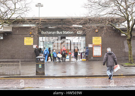 Glasgow Buchanan Bus Station, Glasgow, Schottland, Vereinigtes Königreich Stockfoto