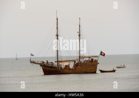 Galeone auf dem Meer, touristischen Schiff Stockfoto
