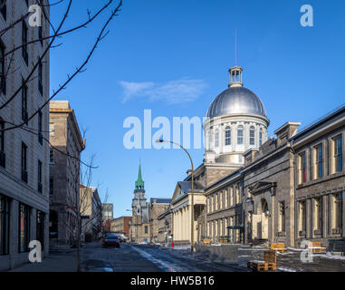 Die Altstadt von Montreal und Bonsecours Markt - Montreal, Quebec, Kanada Stockfoto