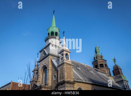 Kapelle Notre-Dame-de-Bon-Secours - Montreal, Quebec, Kanada Stockfoto