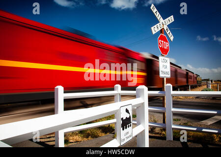 Zu stoppen. Zuges Stockfoto