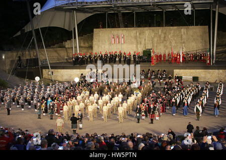 Berlin, Deutschland, 20. Juni 2014: Berlin Tattoo militärische Musik-show Stockfoto