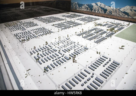 Manzanar National Historic Site in Kalifornien Stockfoto