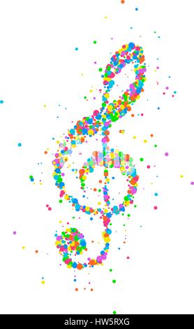 Abstrakte Violinschlüssel Stock Vektor