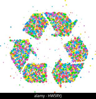 recycelte Zyklus Pfeile Stock Vektor