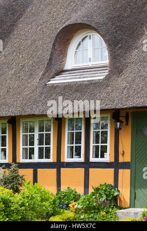 Dänemark, Tasinge, Troense, traditionelle dänische Haus Stockfoto